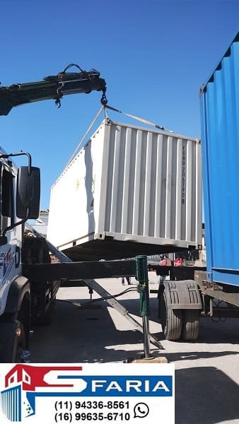 Transporte de container 6 metros