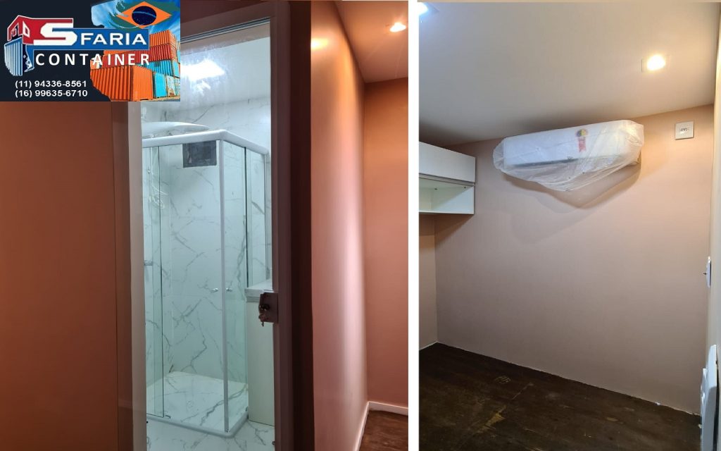 Projeto container Studio em container 20 pés completo 15m2